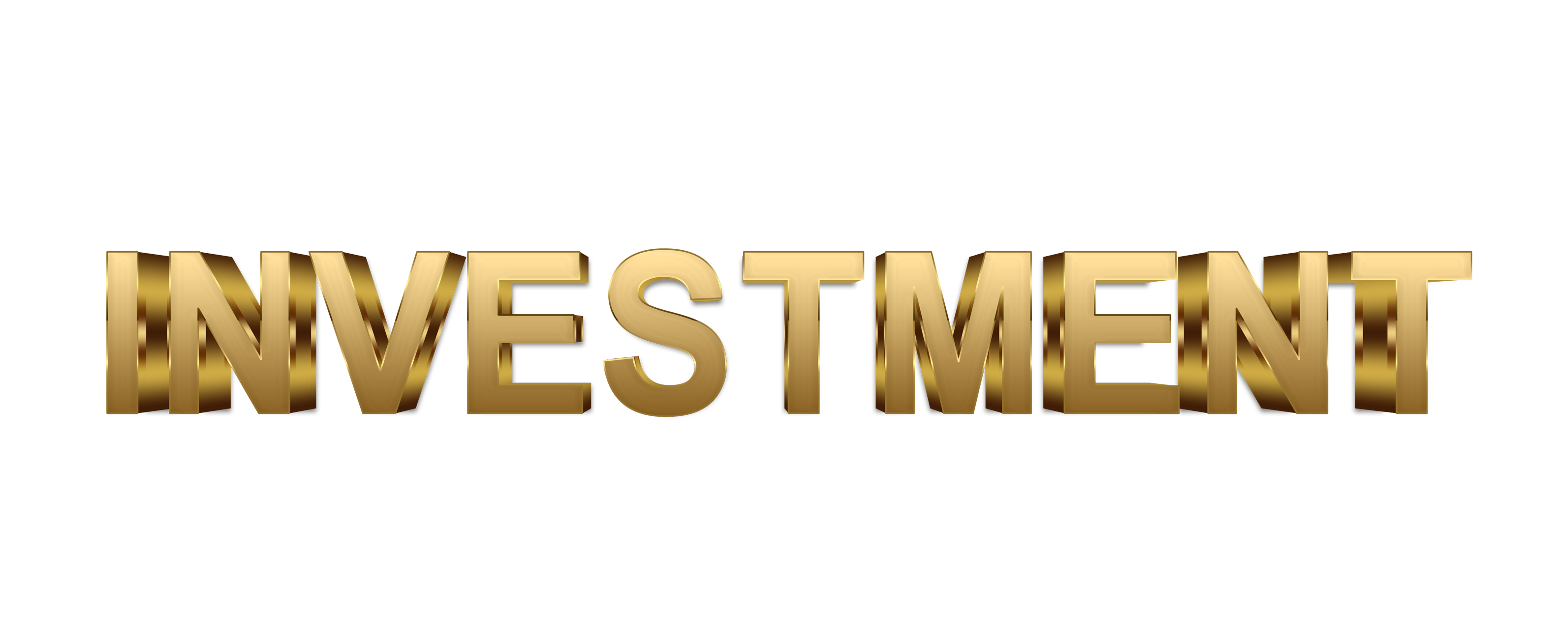 Investment word png, Investment png, word Investment gold text typography PNG images Investment png transparent background